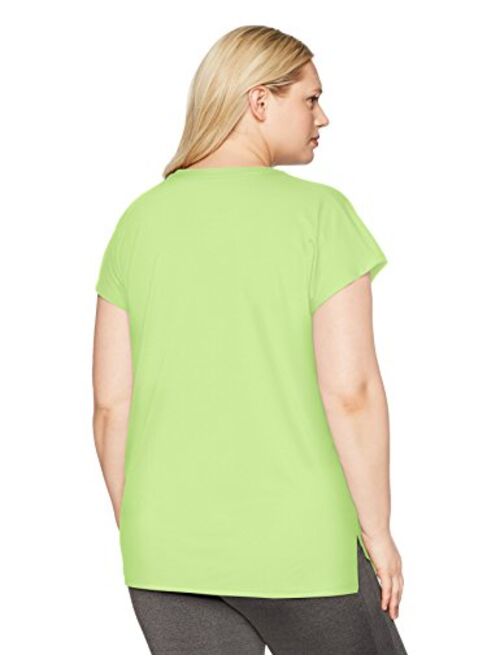 JUST MY SIZE Women's Plus Size Active Dolman Graphic Tee