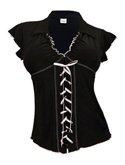 eVogues Plus Size Sexy Lace Corset Top Made in USA