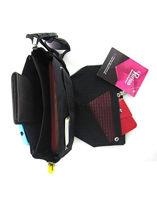 Periea Tegan Handbag Organizer Purse Insert for Smaller Handbags 9 Pockets