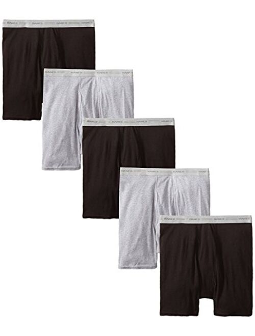 Hanes Men's Tagless Exposed Waistband Boxer Briefs