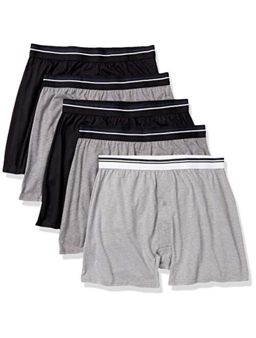 Amazon Essentials Men's 5-Pack Knit Boxer Short
