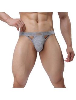 Men's Jockstraps Underwear Athletic Supporters Elastic Cotton Bikini Briefs