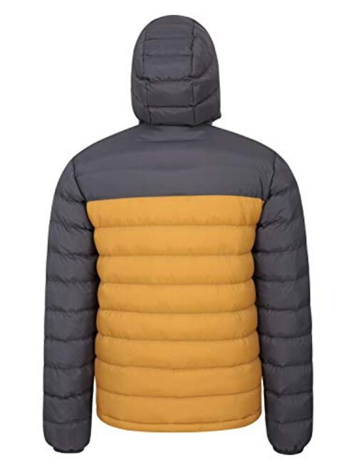 Mountain Warehouse Seasons Mens Winter Puffer Jacket -Water Resistant Padded Coat