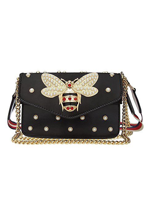 Beatfull Fashion Handbags for Women, Pu Leather Shoulder Bags Cross body Bag with Bee