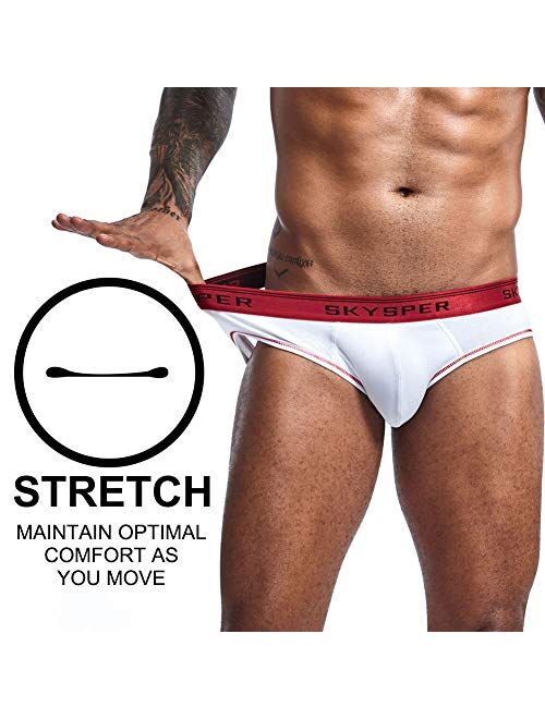 SKYSPER Men's Jockstrap Athletic Supporter Underwear Gym Strap Brief