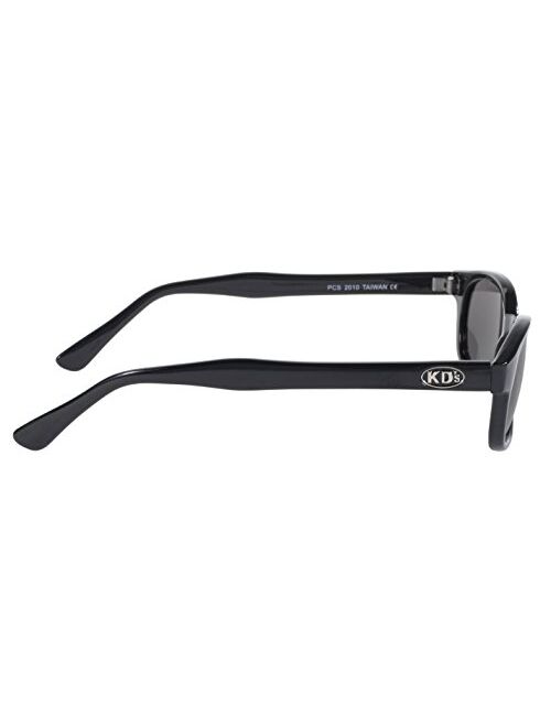 Pacific Coast Original KD's Biker Sunglasses (Black Frame/Smoke Lens)