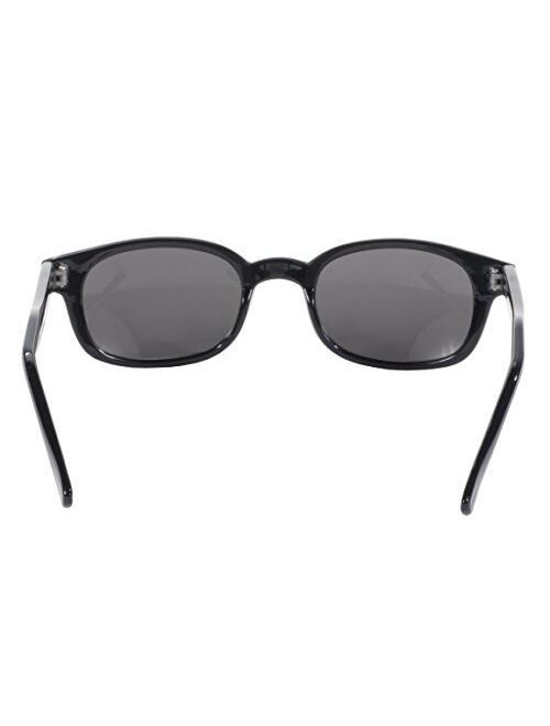 Pacific Coast Original KD's Biker Sunglasses (Black Frame/Smoke Lens)