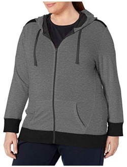 Women's Plus Size Active French Terry Full-Zip Hoodie