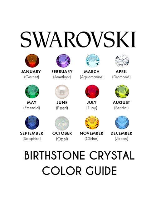 Pavoi Swarovski Crystal 14K White Gold Plated Birthstone Rings | Rings for Women