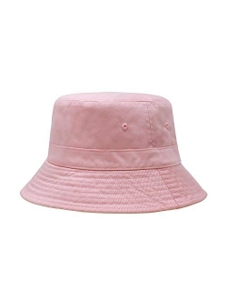 CHOK.LIDS Cotton Bucket Hats Unisex Wide Brim Outdoor Summer Cap Hiking Beach Sports