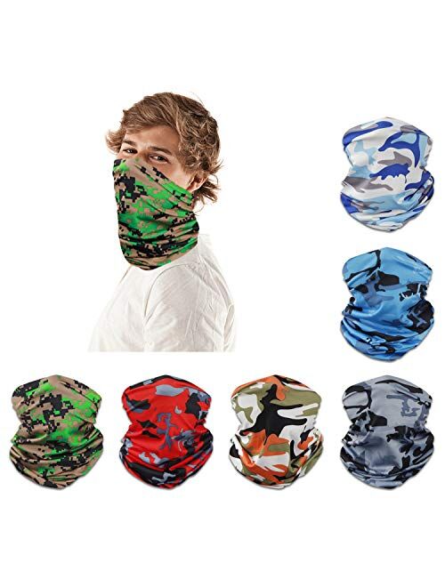 Neck Gaiter for Men UV Protection Seamless Bandana Face Scarf Headwear