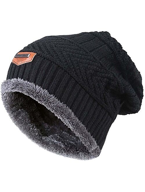 Buy HINDAWI Womens Slouchy Beanie Winter Hat Knit Warm Snow Ski 