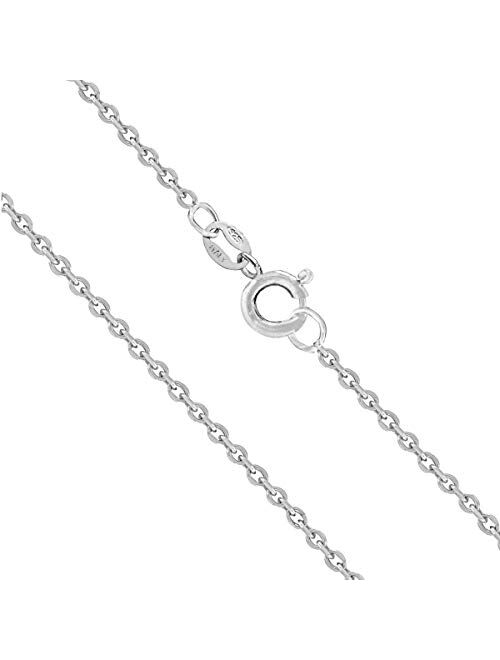 Honolulu Jewelry Company Sterling Silver 1mm Cable Chain, 14" - 36"