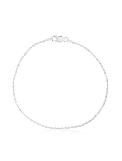 JOTW Sterling Silver 2mm Rope Chain - Available in 7