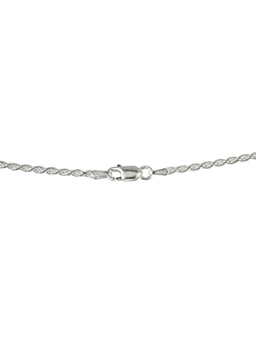 JOTW Sterling Silver 2mm Rope Chain - Available in 7