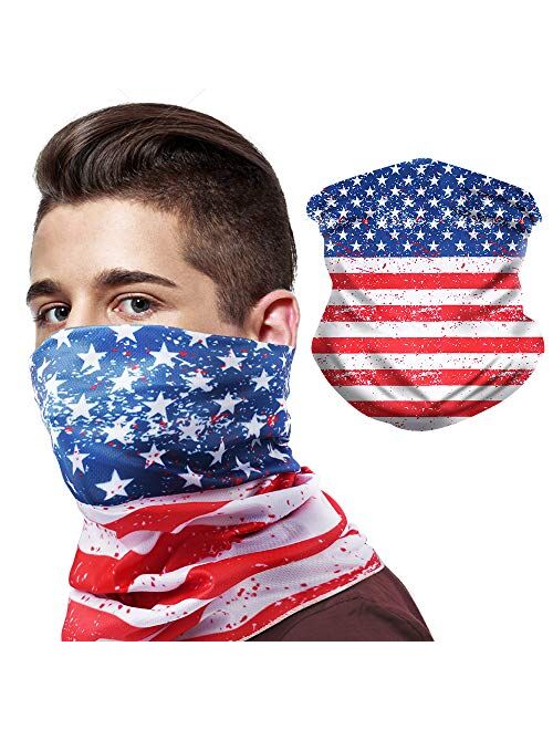 Bandana Neck Gaiter Rave Face Mask Dust Cover Scarf Reusable Cloth Face Covering