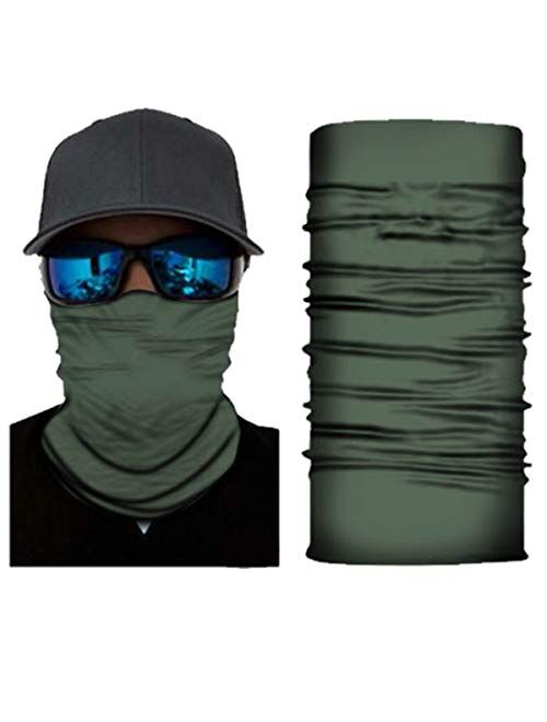 10 Pack of Sun UV Dust Protection Windproof Bandana Face Clothing Neck Gaiter Cover Magic Scarf Balaclava Scarf