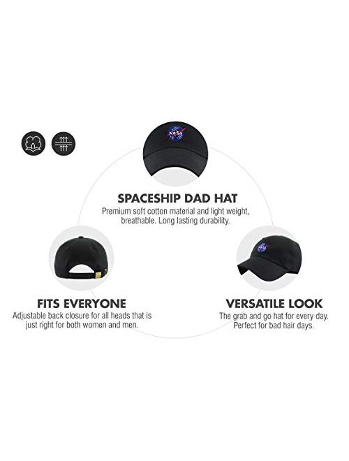 Vintage NASA Insignia Dad Hat Collection Baseball Cap Polo Style Adjustable Worm