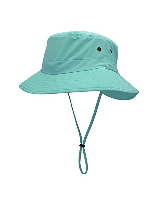 Buy LLmoway Women Lightweight Safari Sun Hat Quick Dry Fishing Hat with  Strap Cool online
