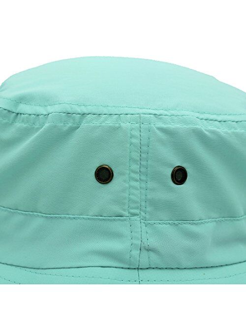 LLmoway Women Lightweight Safari Sun Hat Quick Dry Fishing Hat with Strap Cool