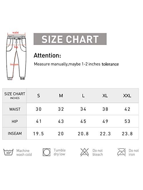 7GOALS Capris for Women Workout Cotton Sweatpants with Pocket Running Sweat Pant Lounge French Terry Yoga Pants