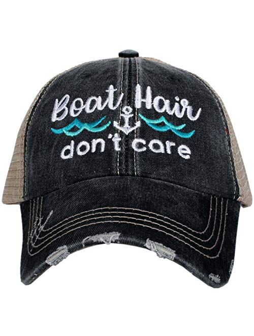 KATYDID Boat Hair Dont Care Baseball Cap - Trucker Hat for Women - Stylish Cute Sun Hat