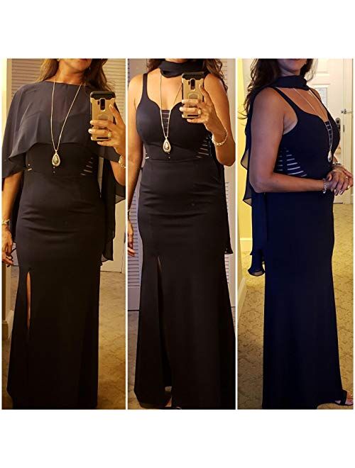 Wedding Capes Capelets for women Chiffon Cape Shawls and Wraps for Evening Dress