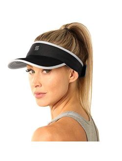 SAAKA Super Absorbent Visor for Women. Premium Packaging. Running, Tennis, Golf & All Sports. Soft, Lightweight & Adjustable.