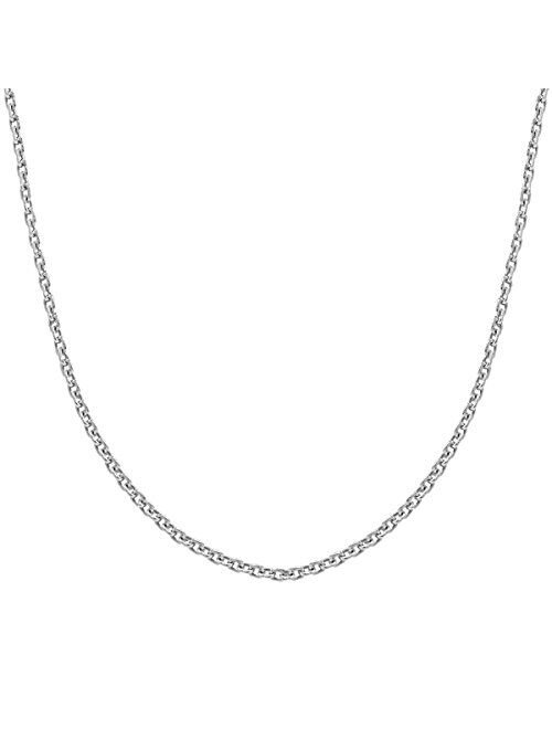 Honolulu Jewelry Company Sterling Silver 2mm Cable Chain, 14" - 36"