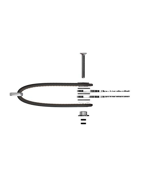 Smart Key Organizer Keychain, 100% Real Leather Compact Key Holder, Secure Locking Mechanism, Pocket Key Chain up to 10 Keys, EDC Stainless Steel Multi-Tool