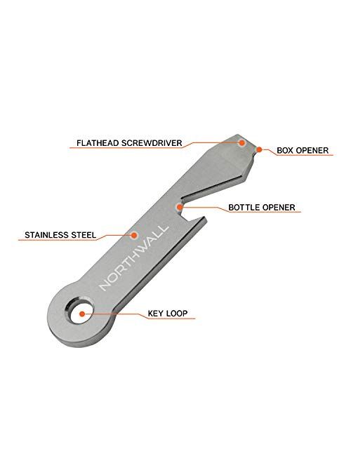 Smart Key Organizer Keychain, 100% Real Leather Compact Key Holder, Secure Locking Mechanism, Pocket Key Chain up to 10 Keys, EDC Stainless Steel Multi-Tool