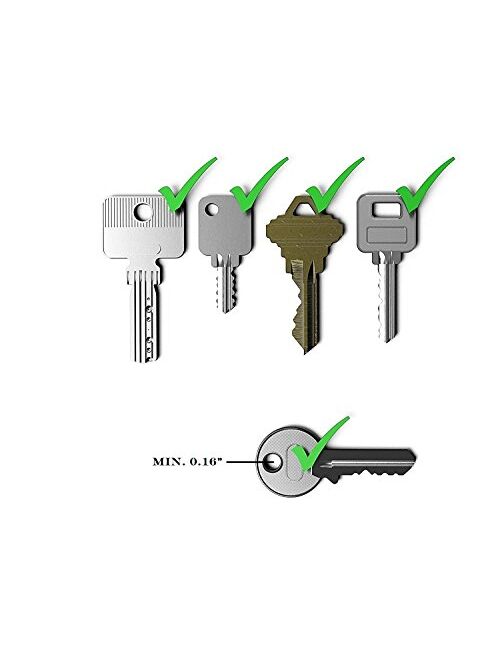 Smart Key Organizer Keychain, 100% Real Leather Compact Key Holder, Secure Locking Mechanism, Pocket Key Chain up to 10 Keys, EDC Stainless Steel Multi-Tool