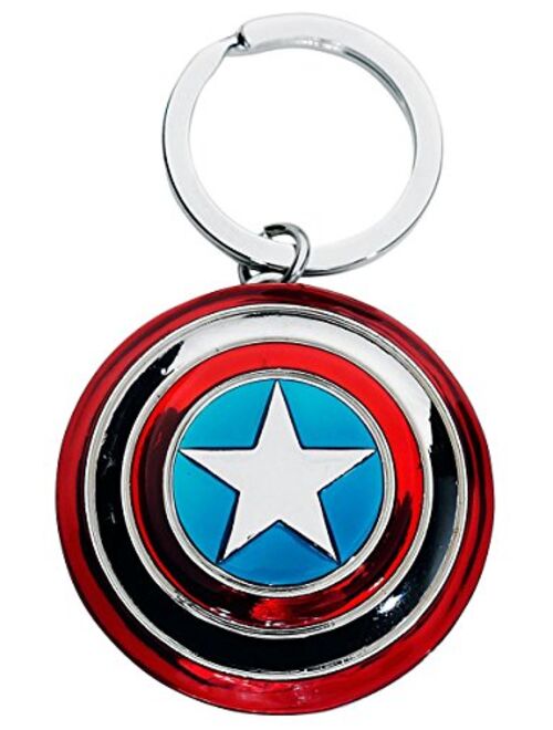 Marvel Captain America Shield Pewter Key Ring