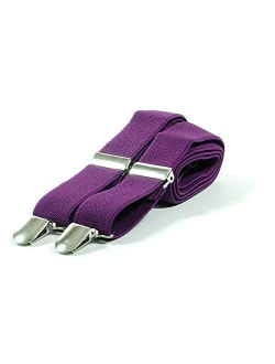 Max-mph Men's Plain Trouser Braces Suspenders