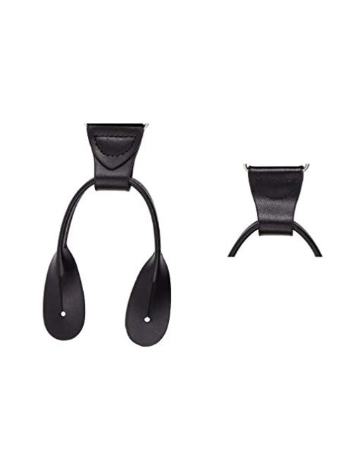 Mens Button End Suspenders 49 Inch Y-Back Adjustable Elastic Tuxedo Suspenders by Grade Code