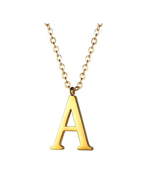 Buy PROSTEEL Stainless Steel/Sterling Silver Initial Name Necklace 