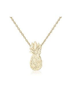 My Very Best Dainty Pineapple Necklace_Just Like a Pineapple, Always Remember to Put on Your Crown, Stand Strong Above The Rest, but Stay Sweet Inside