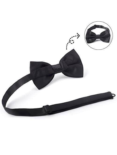 Alizeal Mens Adjustable Pre-tied Bow Tie