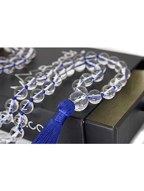 Premium Mala Beads Necklace - 8mm Mala Necklace - Japa Mala - 108 Mala Necklace for Meditation - Mantra Meditation Necklace - Birthstone Necklace