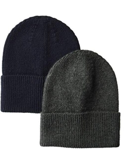 Men's 2-Pack Knit Beanie Hat