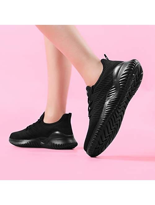 MEHOTO Womens Memory Foam Walking Shoes Lightweight Fashion Sports Gym Jogging Slip on Tennis Running Sneakers US5.5-10