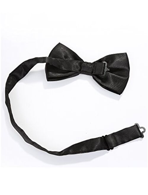Suspender Bow Tie Set Clip On Y Shape Adjustable Braces, 80s Costume Suspenders Shoulder Straps for Halloween Cosplay Party