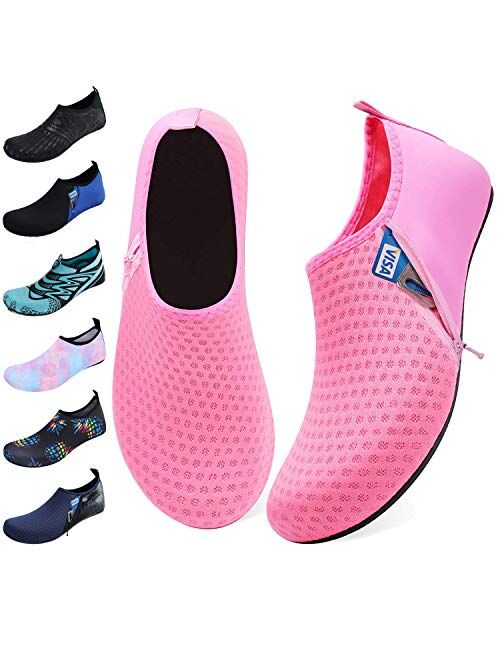 JOINFREE Women's Men's Kid Summer Water Shoes Barefoot Shoe Quick Dry Aqua Socks Yoga