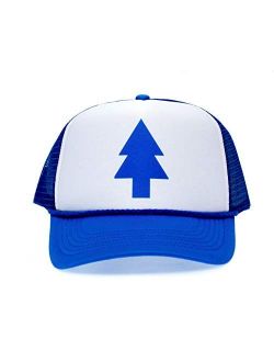 Posse Comitatus Dippers Blue Pine Tree Unisex-Adult Trucker Hat -One-Size Royal/White