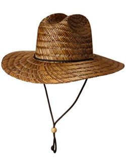 BKLYNSURF Men's Straw Sun Classic Beach Hat Raffia Wide Brim