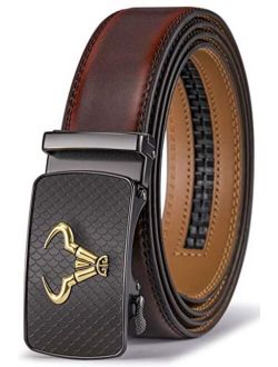 Men's Belt,Bulliant Brand Ratchet Belt Of Genuine Leather For Men Dress,Size Customized