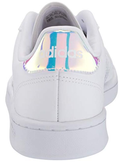 adidas Women's Grand Court Sneaker, ftwr White/Silver met./silver Met, 7 M US