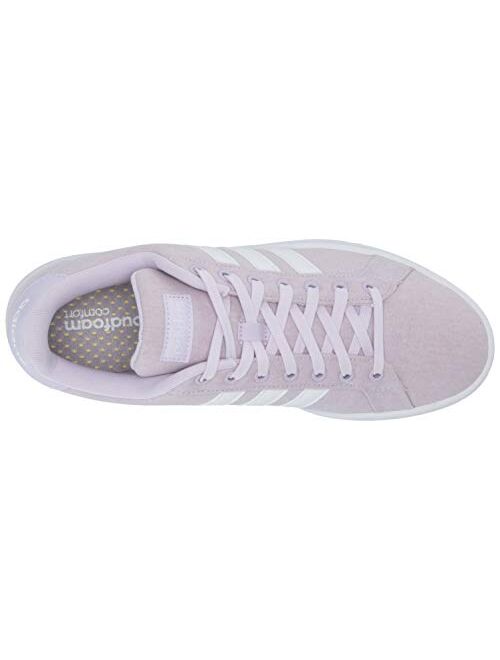adidas Women's Grand Court Sneaker, Purple tint/ftwr White/ftwr White, 5 M US