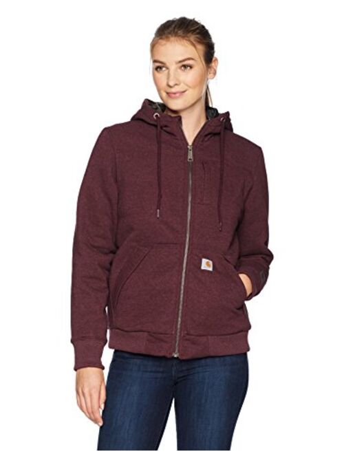 Buy Carhartt Women's Rain Defender Rockland Quilt Lined Zip Hooded Sweatshirt online | Topofstyle