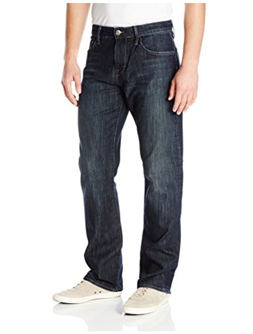 Mavi Men's Matt Mid Rise Relaxed Straight Leg Jeans
